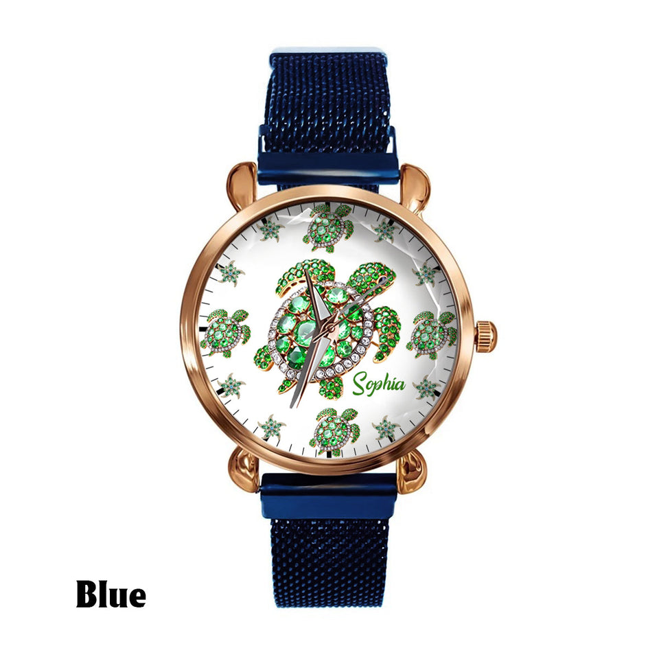 Love Turtles - Personalized Turtle Women Hand Watch