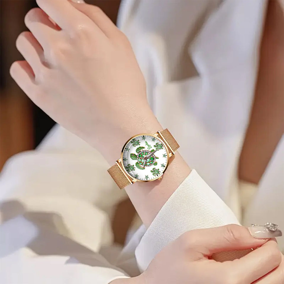 Love Turtles - Personalized Turtle Women Hand Watch