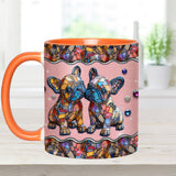 French Bulldog Couple - Personalized French Bulldog Accent Mug