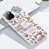 Just A Girl Who Loves Sewing - Personalized Sewing Full Print Phone Case
