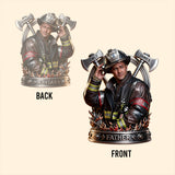 Custom Any Photo Firefighter Crew Gift For Dad - Personalized Firefighter Custom Shaped Acrylic Plaque
