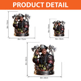 Custom Any Photo Firefighter Crew Gift For Dad - Personalized Firefighter Custom Shaped Acrylic Plaque