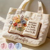 Custom Any Photo - Personalized Book Quilted Tote Bag