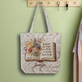 Custom Any Photo - Personalized Book Quilted Tote Bag