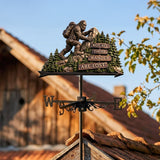 Not All Those Who Wander Are Lost - Personalized Hiking Weather Vane