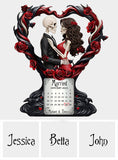 Happy Anniversary My Love - Personalized Couple Custom Shaped Acrylic Plaque