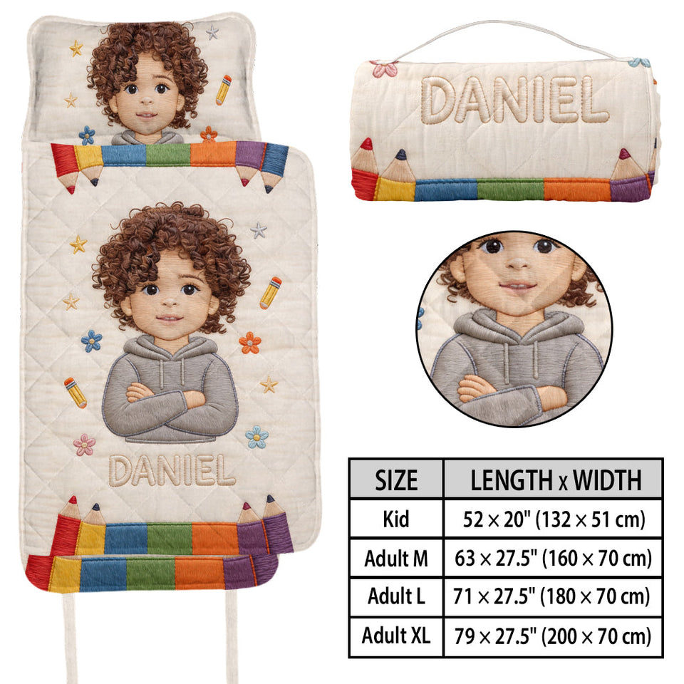 Colored Pencils - Personalized Kid Nap Mat