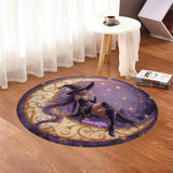 Beautiful Witch - Personalized Witch Round Rug
