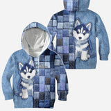 Love Siberian Husky - Personalized Dog All Over Shirt
