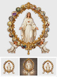 Divine Grace And Serenity Lady - Christian Cut Metal Sign