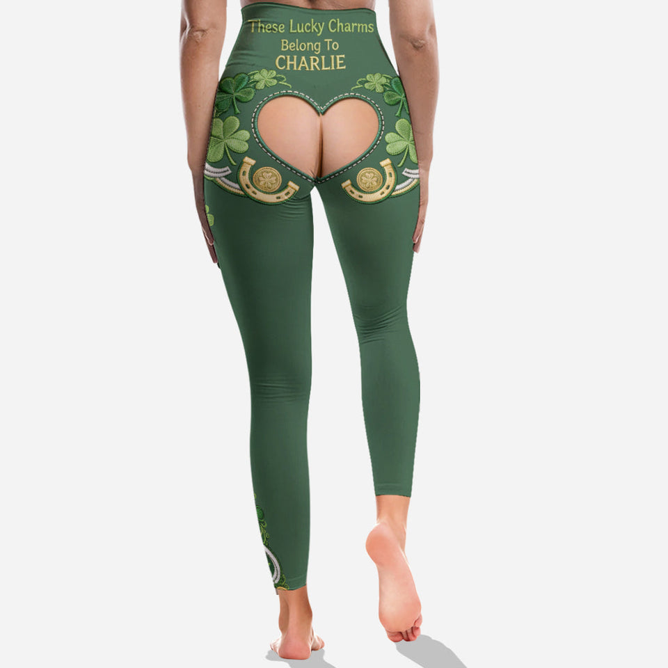 Hot St Patrick's Day Costume - Personalized Spicy Couple Leggings