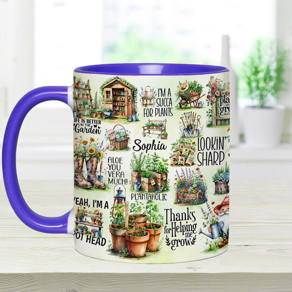 Life Is Better At The Garden - Personalized Gardening Accent Mug