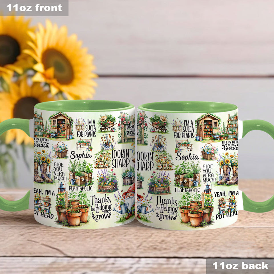 Life Is Better At The Garden - Personalized Gardening Accent Mug