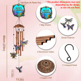 Garden Lovers Gift - Personalized Gardening Wind Chime With Charms