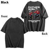 Dirt Bike Dad And Kid - Personalized Dirt Bike Wash T-shirt