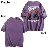 Dirt Bike Dad And Kid - Personalized Dirt Bike Wash T-shirt