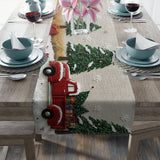 All Hearts Come Home For Christmas - Personalized Family Table Runner