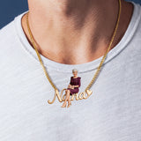 Custom Any Photo - Personalized Mother Shaped Metal Pendant Necklace