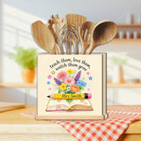 Teacher Gifts Boho Kraft - Personalized Teacher Wooden Desk Organizer