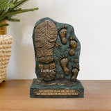We Will Always Reach For You - Personalized Father Custom Shaped Acrylic Plaque