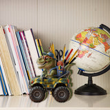 Ready To Crush School - Personalized Dinosaur Wooden Pen Holder