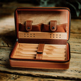 Smoking Skull - Personalized Skull Travel Cigar Humidor Case