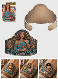 Any Photo Hippie Soul - Personalized Hippie Shaped Cuff Bracelet
