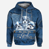 Just A Girl Who Loves Dog - Personalized Dog Hoodie and Leggings