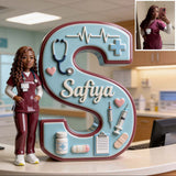 Custom Any Photo - Best Nurse Ever - Personalized Nurse Custom Shaped Acrylic Plaque