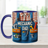Mechanic Dad - Personalized Father Accent Mug