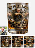 Old Man But Still Can Shoot - Personalized Tactical equipment Whiskey Glass