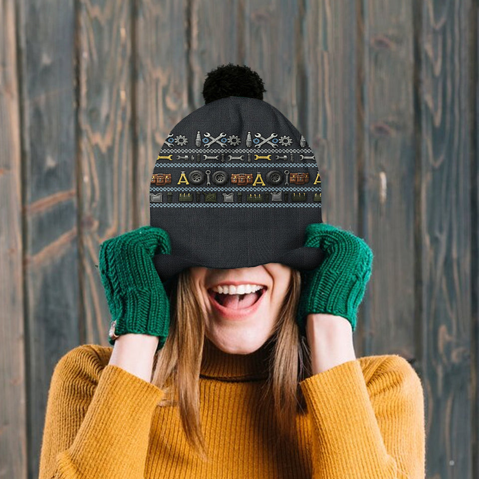 Proud Mechanic - Personalized Mechanic Beanie Hat