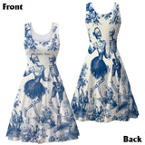 Til Death Do Us Part Aloha Skeleton - Personalized Couple Hawaiian Shirt & Sleeveless Dress