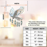Snow Owl Dream - Personalized Owl Window Hanging Suncatcher Ornament