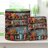 Gardening Is My Therapy - Personalized Gardening Accent Mug