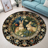 Welcome To Our Sweet Home - Personalized Family Round Rug