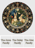 Welcome To Our Sweet Home - Personalized Family Round Rug