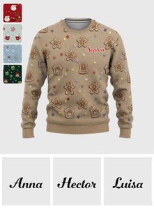 Holiday Spirit Knit - Personalized Christmas Ugly Sweater