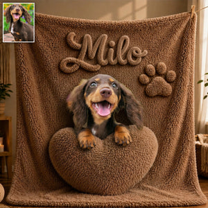 Heart Hugging Pet - Personalized Dog Blanket