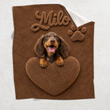 Heart Hugging Pet - Personalized Dog Blanket
