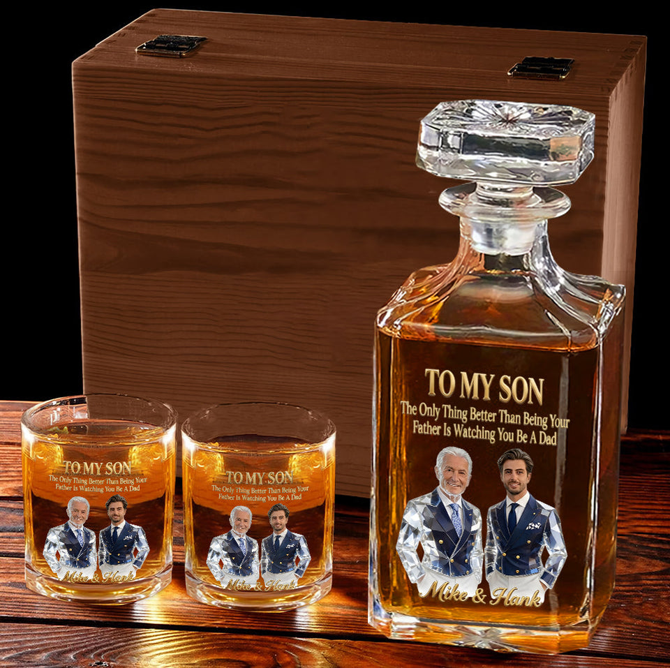 Cool Gift For Dad, Father's Day Gift - Personalized Father Whiskey Glass