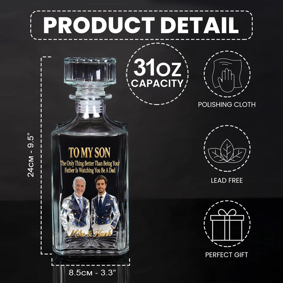 Cool Gift For Dad, Father's Day Gift - Personalized Father Whiskey Glass