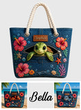 Turtle Lovers Gift, Sea Lovers Gift - Personalized Sea Lover Beach Bag