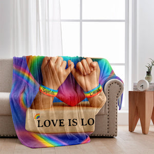 Love Is Love - Personalized LGBT Support Blanket