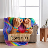 Love Is Love - Personalized LGBT Support Blanket