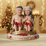 I Wanna Grow Old with You - Personalized Spicy Couple Custom Shaped Acrylic Plaque