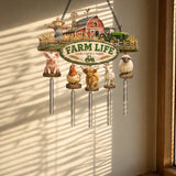 Farm Life - Personalized Farmer Wind Chime With Charm