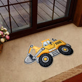 Super Contruction - Personalized Kid Shaped Doormat/ Rug