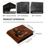 World's Dopest Dad - Personalized Father Leather Wallet