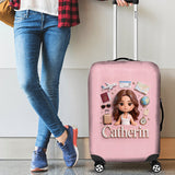 Traveling Lover - Personalized Travelling Luggage Cover